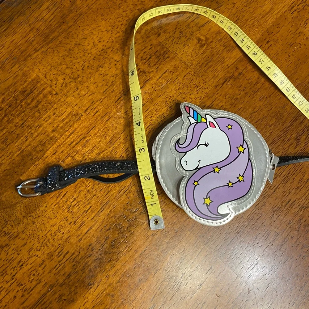 Unicorn 🦄 sparkly belt. With pouch.